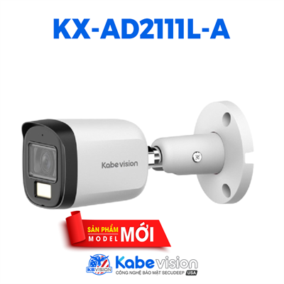 Camera Thân HDCVI KBVISION KX-AD2111L-A Full Color ánh sáng kép thông minh 2.0MP 