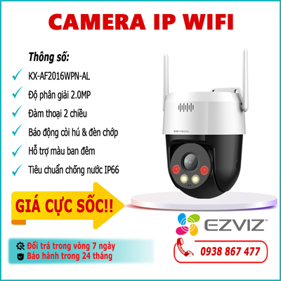 Camera IP Wifi KBVISION KX-AF2016WPN-AL 2.0MP lắp đặt ngoài trời