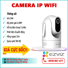 Camera IP Wifi KBVISION KX-C4W 4.0MP lắp đặt trong nhà