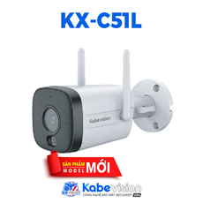 Camera IP WiFi thân KBVISION ngoài trời Ánh sáng kép báo động KX-C51L 5.0MP