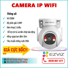 Camera IP Wifi KBVISION KX-S3BW 3.0MP lắp đặt ngoài trời