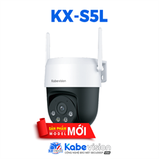 Camera PT WiFi KBVISION ống kính cố định quay quét ngoài trời  KX-S5L 5.0MP