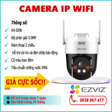 Camera IP Wifi KBVISION KX-S5W 5.0MP lắp đặt ngoài trời