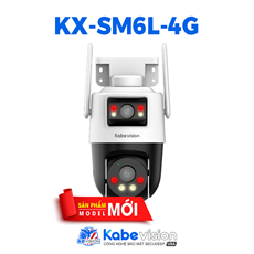 Camera IP 4G KBVISION KX-SM6L-4G hai ống kính quay quét ngoài trời 6MP