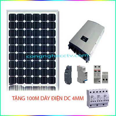 TRỌN BỘ NĂNG LƯỢNG MẶT TRỜI 3 PHA 4,4KW