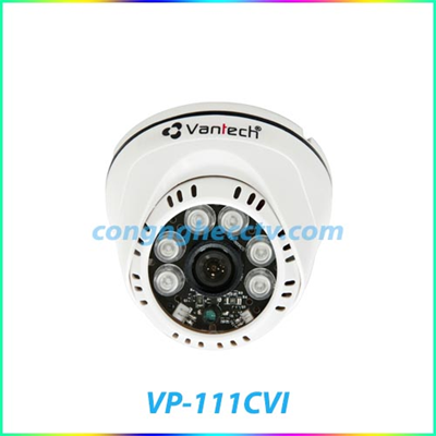 Camera HDCVI Dome hồng ngoại VANTECH VP-111CVI