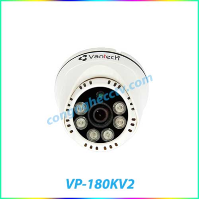 Camera IP Dome hồng ngoại 2.0 Megapixel VANTECH VP-180KV2