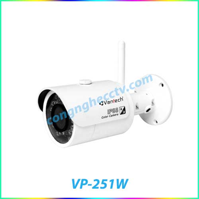 Camera IP hồng ngoại không dây 1.0 Megapixel VANTECH VP-251W